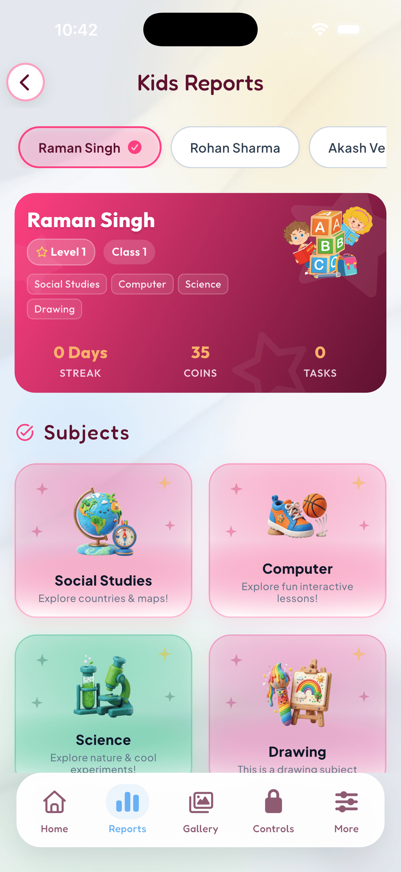 Adaptive Curriculum Screen